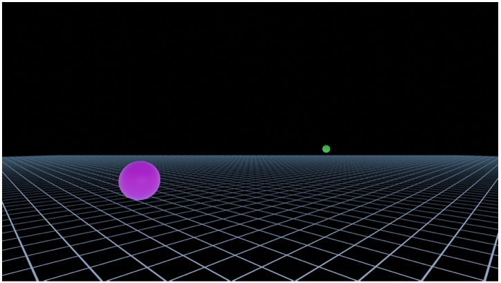 Example of the image displayed to the subjects  The original image was in equirectangular format.